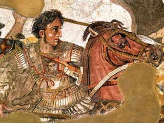 Изображение на Александър Велики от Помпей